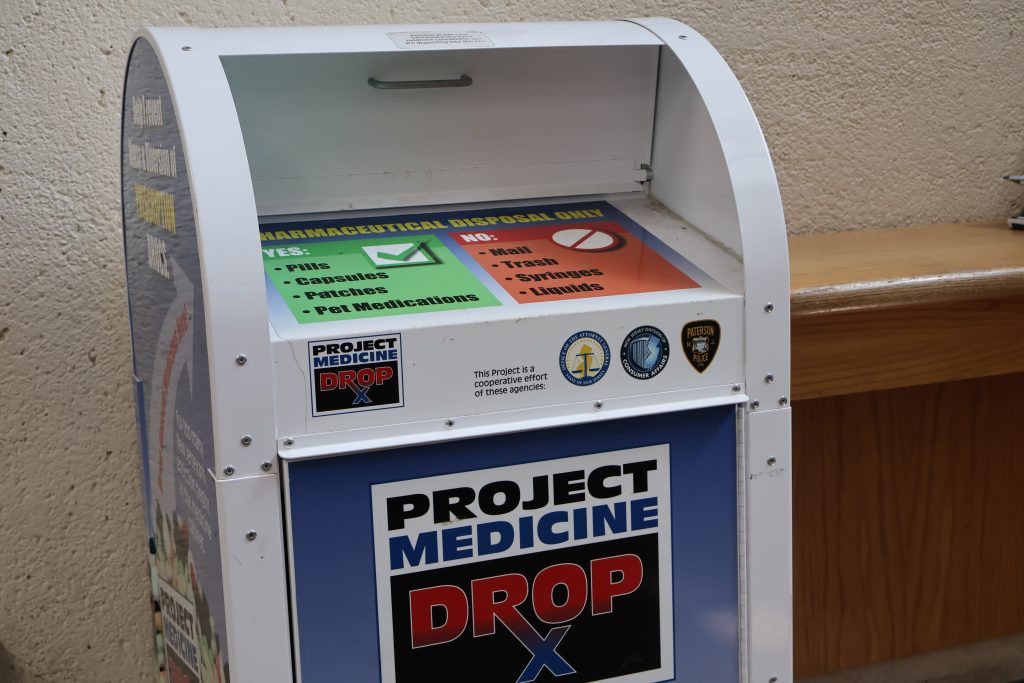 Paterson Police Department Reminds Residents About Year Round “Project Medicine Drop” Mailbox Ahead of National Prescription Drug Take Back Day